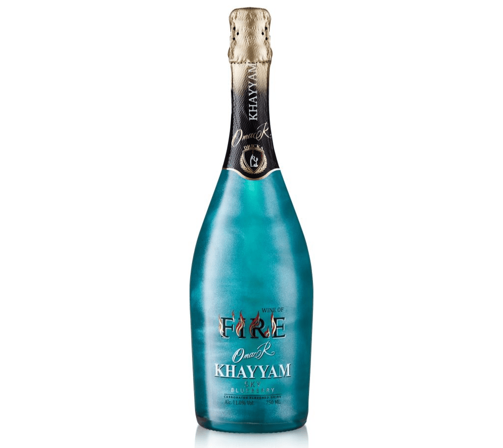 6 x Fire Sky - Premium Sparkling Wine with Visual Effect - Blueberry