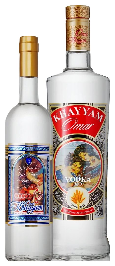 Omar Khayyam Grape Vodka 70cl with Wheat Vodka Original 1 litre