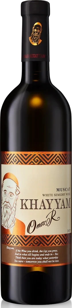 Omar Khayyam Muscat 2017 Reserve, white semi-dry, 75cl bottle